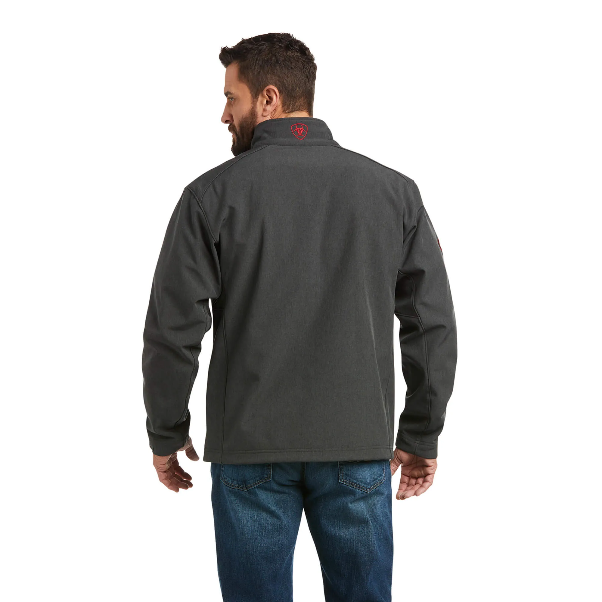 Ariat Men's Charcoal Americana Logo 2.0 Softshell Jacket