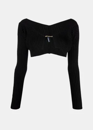 Black 'La Maille Pralù' Cardigan