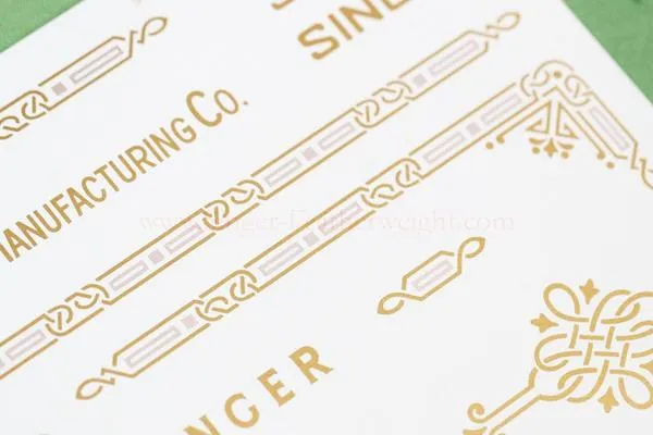 Decals, Celtic Knot Style for the Singer Featherweight 221, 221K Sewing Machine 1933-1937