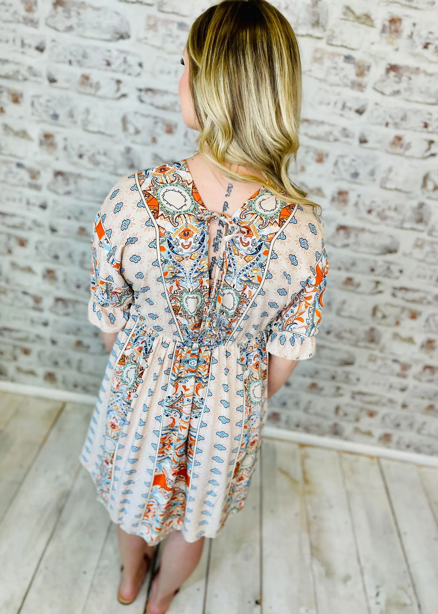 Dolman Tie Swing Dress