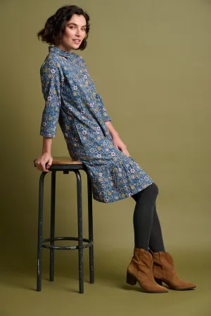 Folk Floral Cord Dress