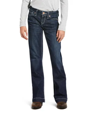 Girls' Trouser Mid Rise Stretch Ella Wide Leg Jeans