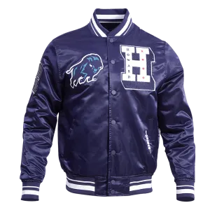 HOWARD UNIVERSITY CLASSIC RIB SATIN JACKET (MIDNIGHT NAVY)