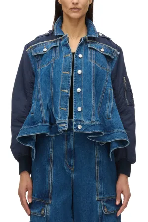 Hybrid Denim Flight Jacket