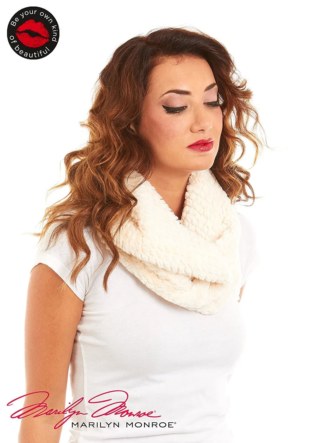 Marilyn Monroe Women Faux Fur Infinity Fashion Scarf