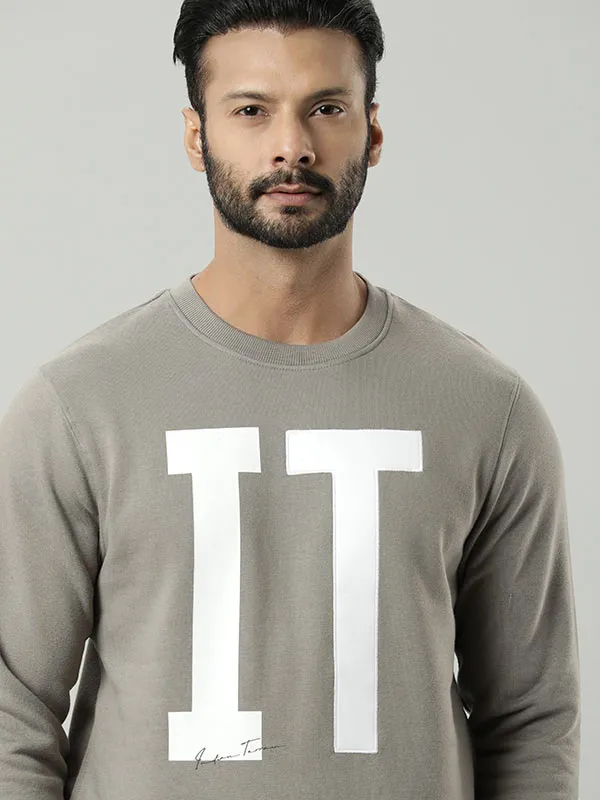 Men Full Sleeve Graphic Crew Neck Sweatshirt