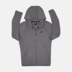 Mens Nike Tech Fleece Hoodie - Gun Smoke Grey (2nd Generation, Old Season)