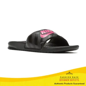 Nike Women's Benassi JDI Slide Black/Black/VividPink