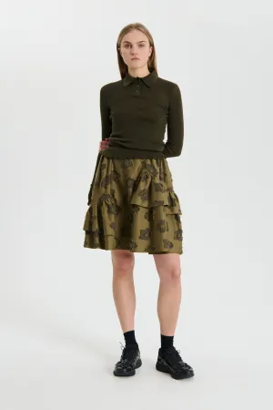 ODA | TOP LIGHTWEIGHT KNIT OLIVE GREY