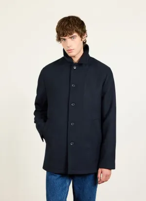 Pea Coat | Melton Wool | Navy