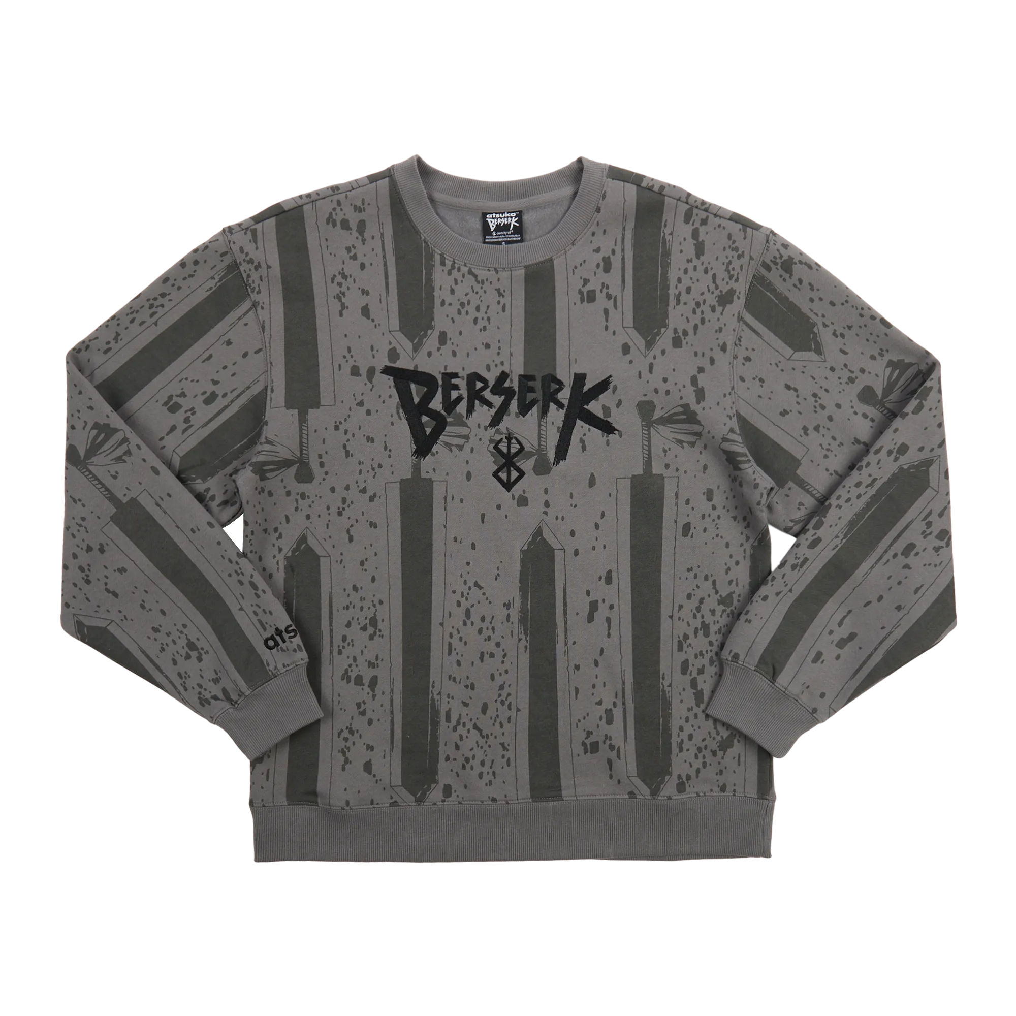 Premium Gray Dragon Slayer Crew Neck Sweatshirt