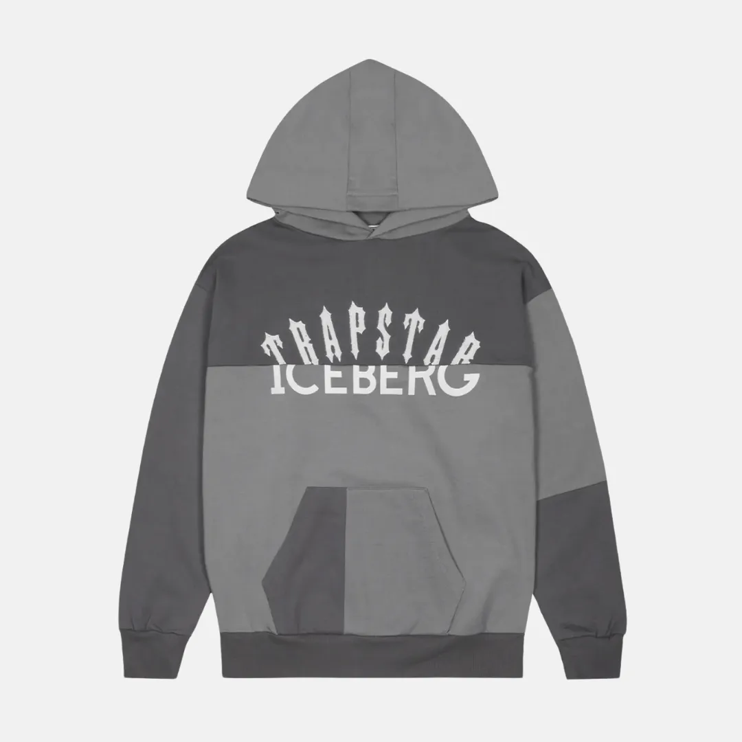 Trapstar x Iceburg Two Logo Hoodie - Grey