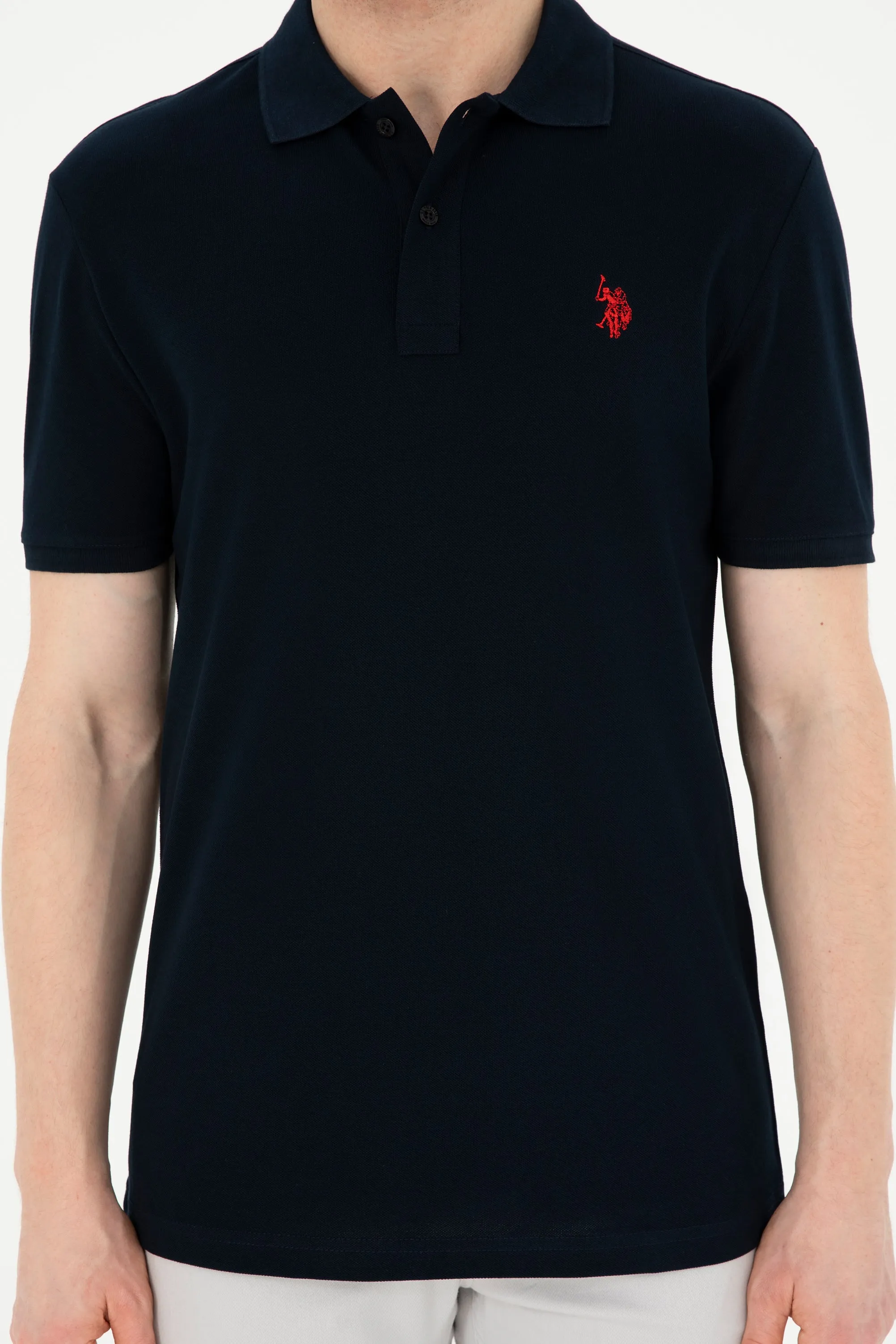 USPA Polo Shirt Men Dark Blue VR100 USPOM236 USPA LOGO US Polo Assn.